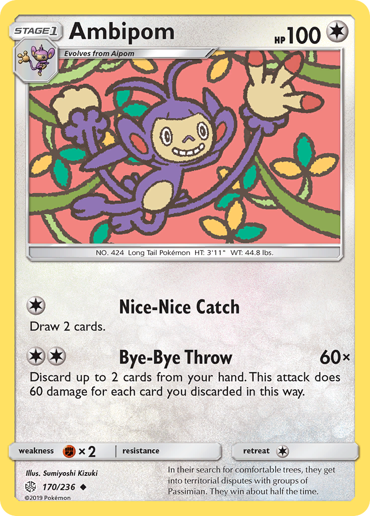 Ambipom - 170/236 - Cosmic Eclipse SM12 - Uncommon