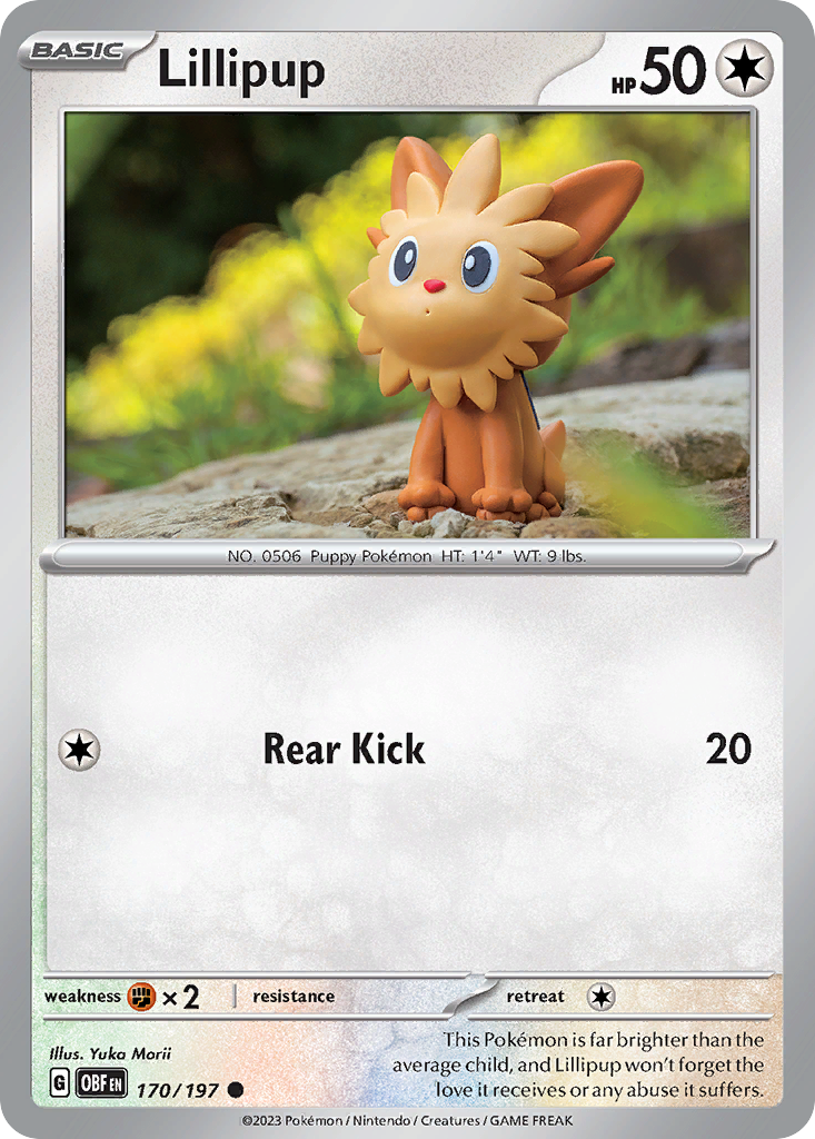 Lillipup - 170/197 - Obsidian Flames SV3 - Common