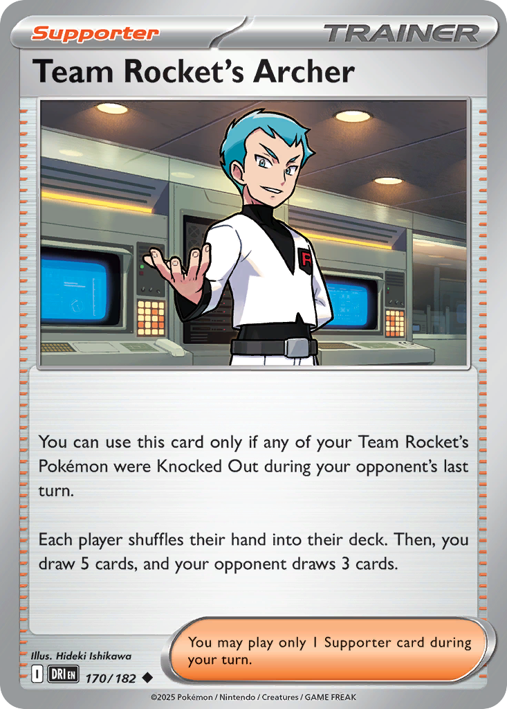 Team Rocket's Archer - 170/182 - Destined Rivals SV10 - Uncommon