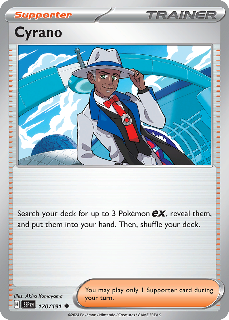 Carta Pokémon Cyrano de Surging Sparks #170