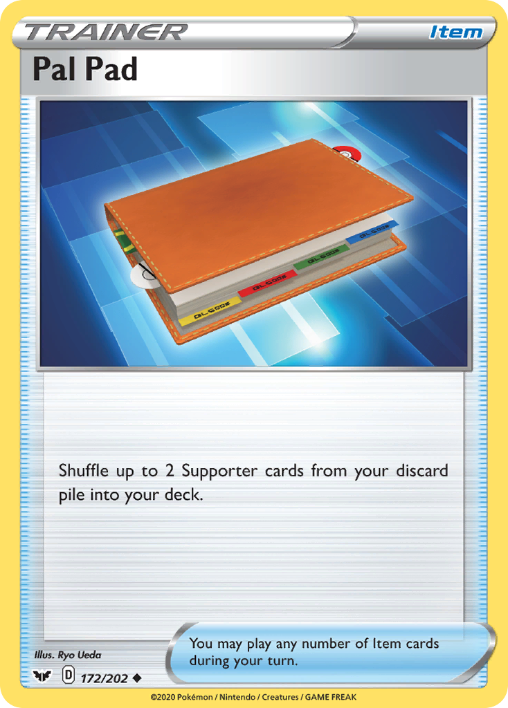 Pal Pad - 172/202 - Sword & Shield SWSH1 - Uncommon
