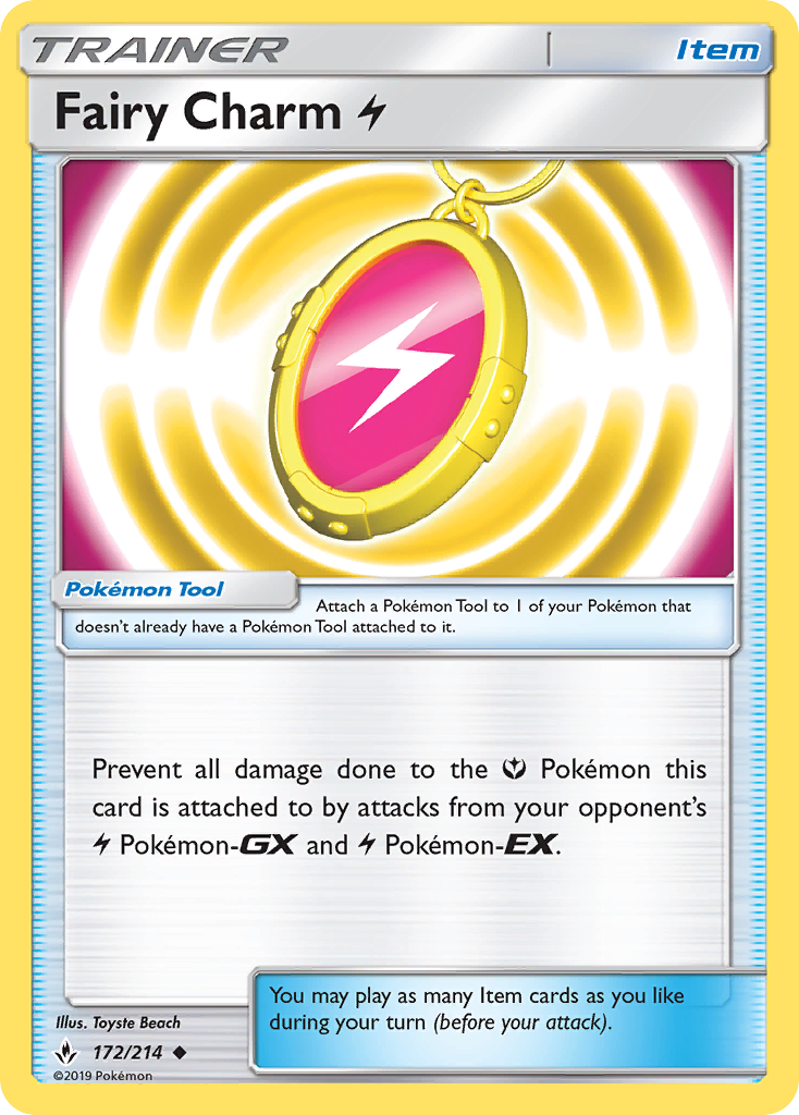 Fairy Charm Lightning - 172/214 - Unbroken Bonds SM10 - Uncommon