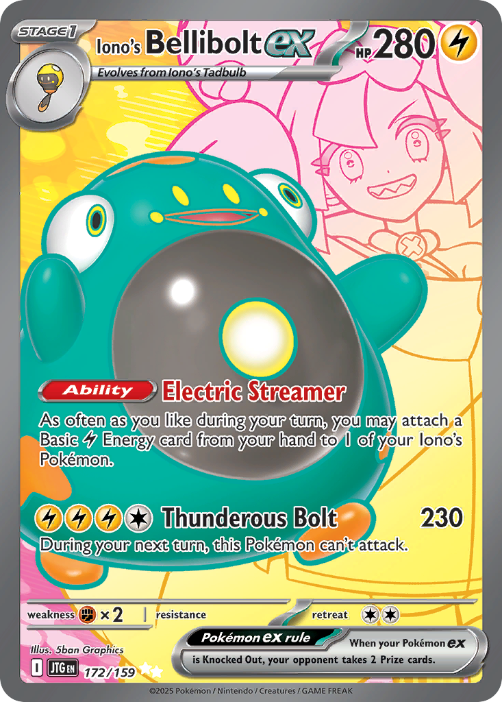 Iono's Bellibolt ex - 172/159 - Journey Together SV9 - Ultra Rare