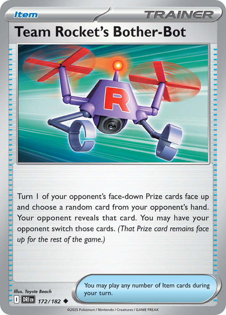 Team Rocket's Bother-Bot - 172/182 - Destined Rivals SV10 - Uncommon