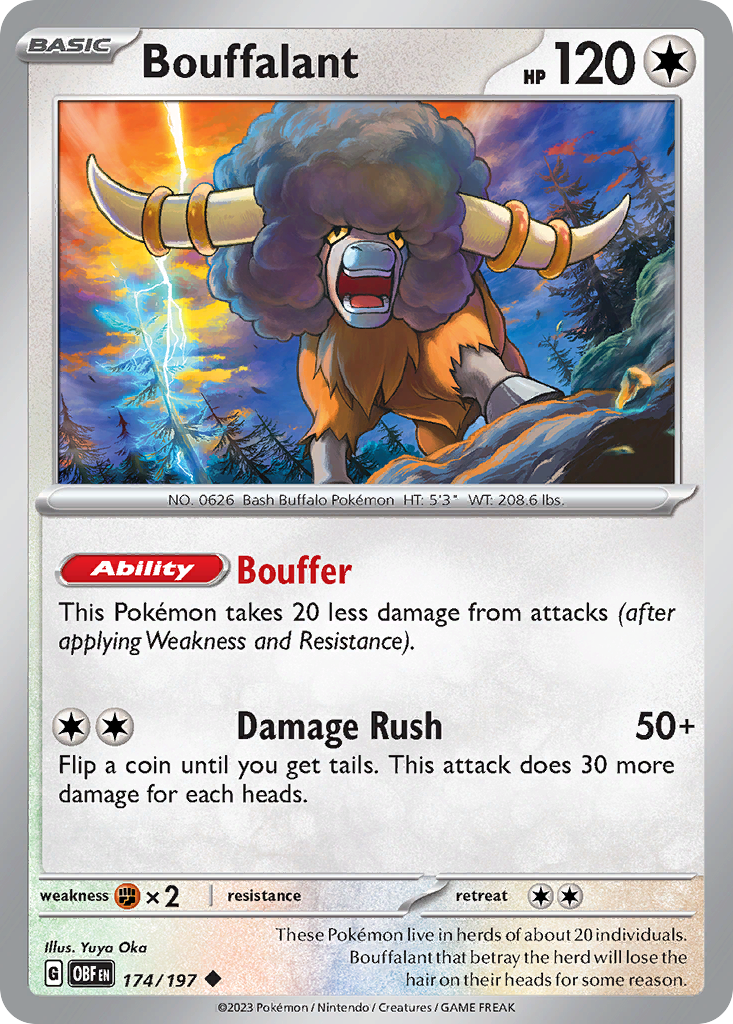 Bouffalant - 174/197 - Obsidian Flames SV3 - Uncommon