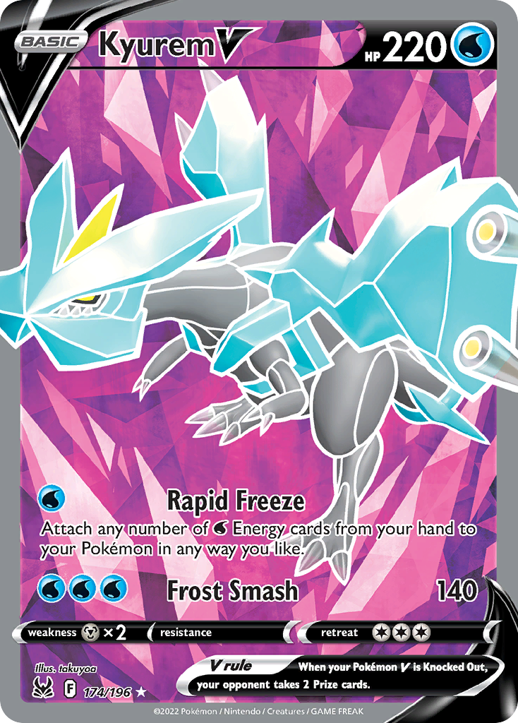 Kyurem V - 174/196 - Lost Origin SWSH11 - Rare Ultra