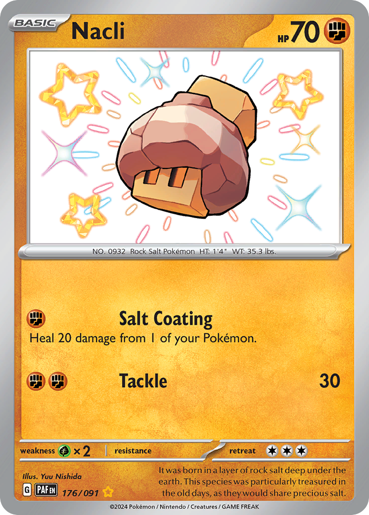 Nacli - 176/91 - Paldean Fates SV4PT5 - Shiny Rare