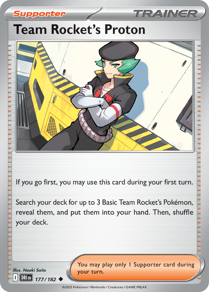 Carta Pokémon Team Rocket's Proton de Destined Rivals #177