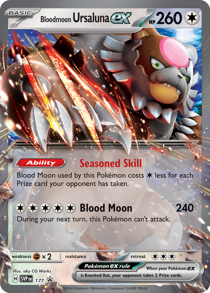 Bloodmoon Ursaluna ex - 177/150 - Scarlet & Violet Promos SVP - Promo