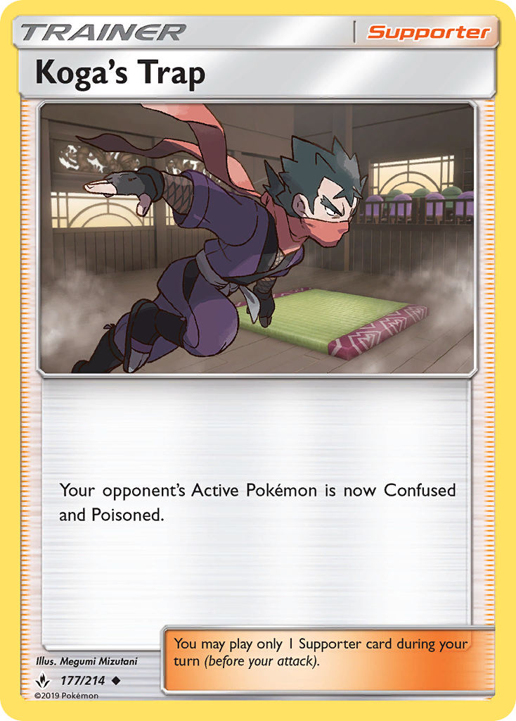 Koga's Trap - 177/214 - Unbroken Bonds SM10 - Uncommon
