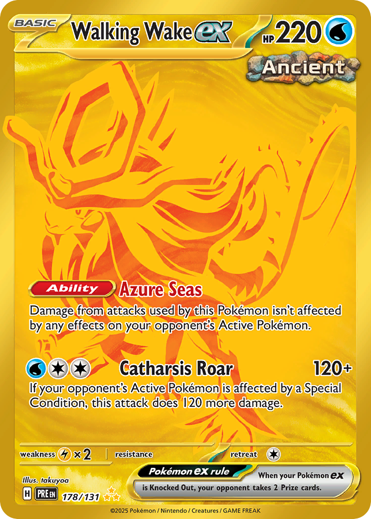 Walking Wake ex - 178/131 - Prismatic Evolutions SV8PT5 - Hyper Rare