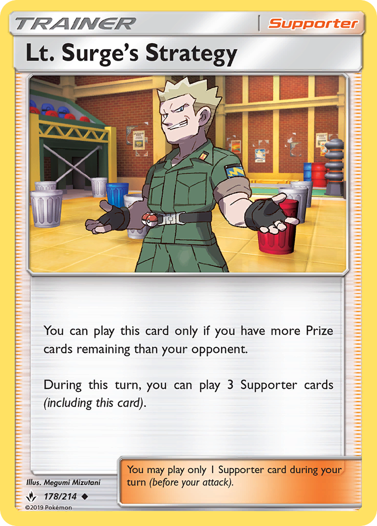 Lt. Surge's Strategy - 178/214 - Unbroken Bonds SM10 - Uncommon