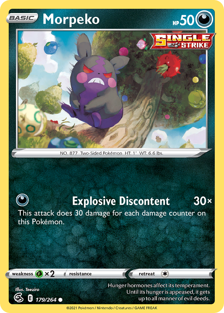 Morpeko - 179/264 - Fusion Strike SWSH8 - Common