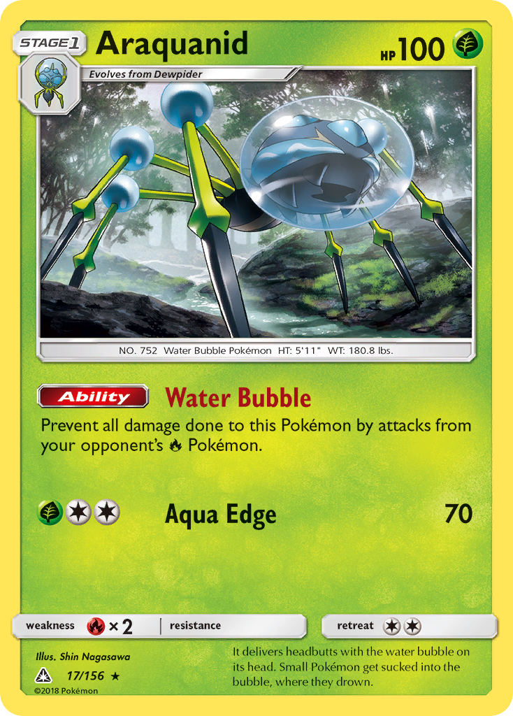 Araquanid - 17/156 - Ultra Prism SM5 - Rare