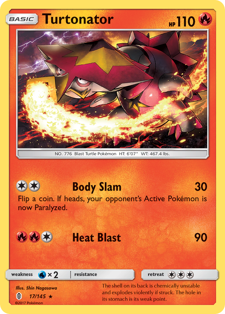 Turtonator - 17/145 - Guardians Rising SM2 - Rare