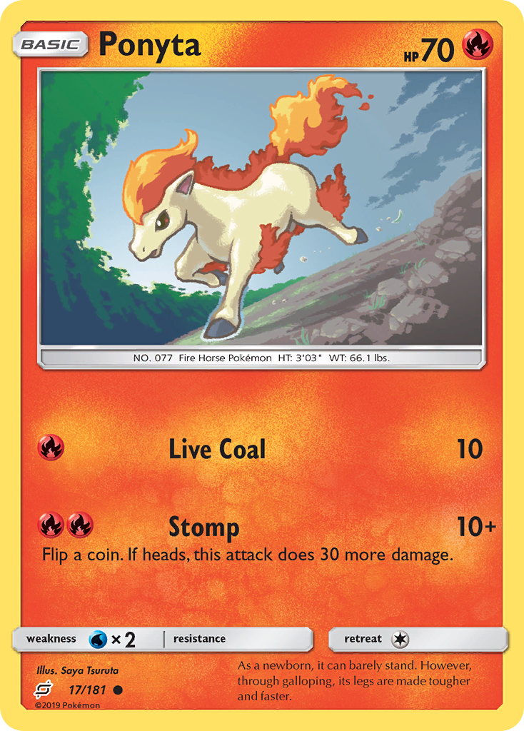 Ponyta - 17/181 - Team Up SM9 - Common