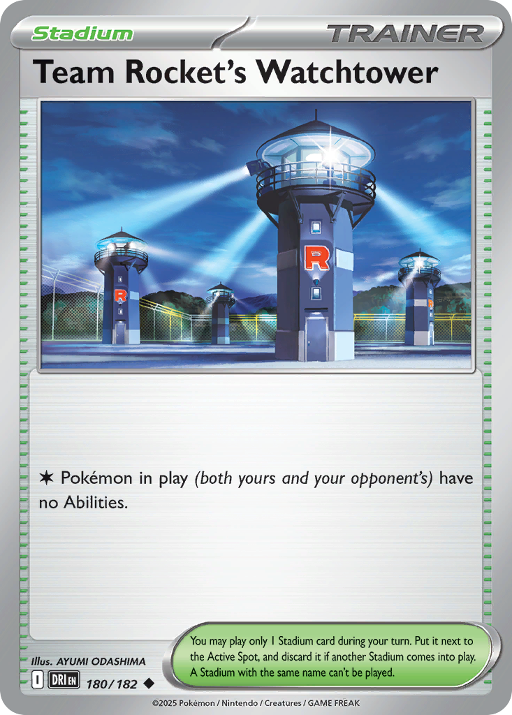 Team Rocket's Watchtower - 180/182 - Destined Rivals SV10 - Uncommon