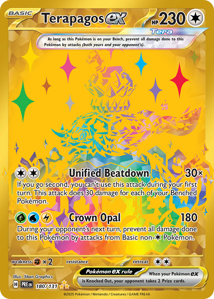 Carta Pokémon Terapagos ex de Prismatic Evolutions #180