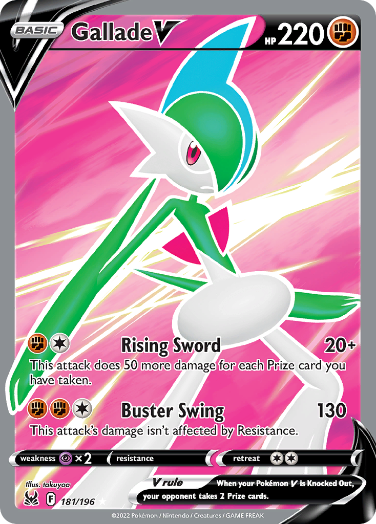 Gallade V - 181/196 - Lost Origin SWSH11 - Rare Ultra