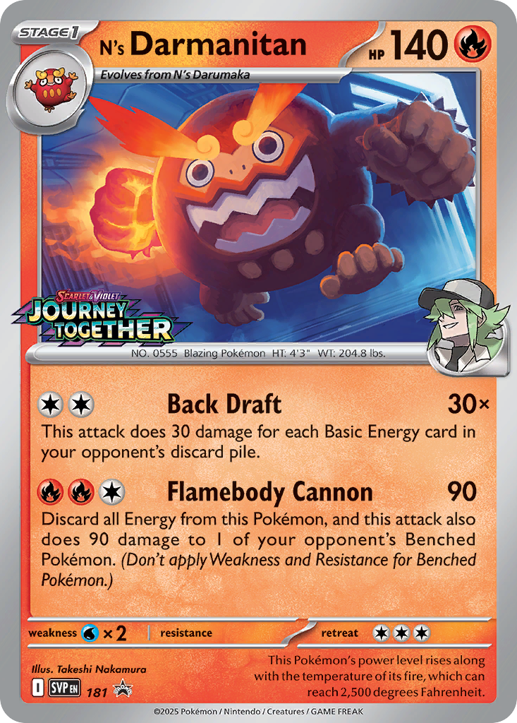 N's Darmanitan - 181/150 - Scarlet & Violet Promos SVP - Promo