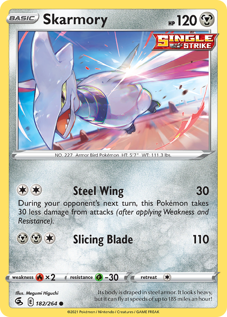 Skarmory - 182/264 - Fusion Strike SWSH8 - Common