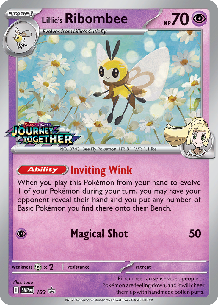 Lillie's Ribombee - 183/150 - Scarlet & Violet Promos SVP - Promo