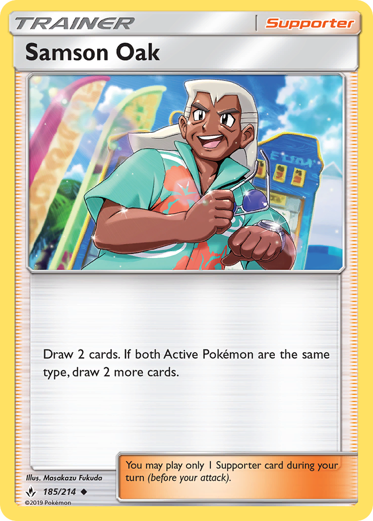 Samson Oak - 185/214 - Unbroken Bonds SM10 - Uncommon