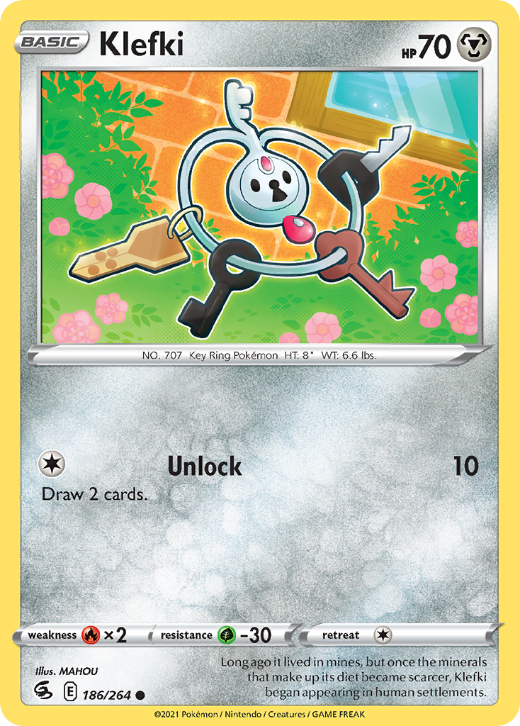 Klefki - 186/264 - Fusion Strike SWSH8 - Common