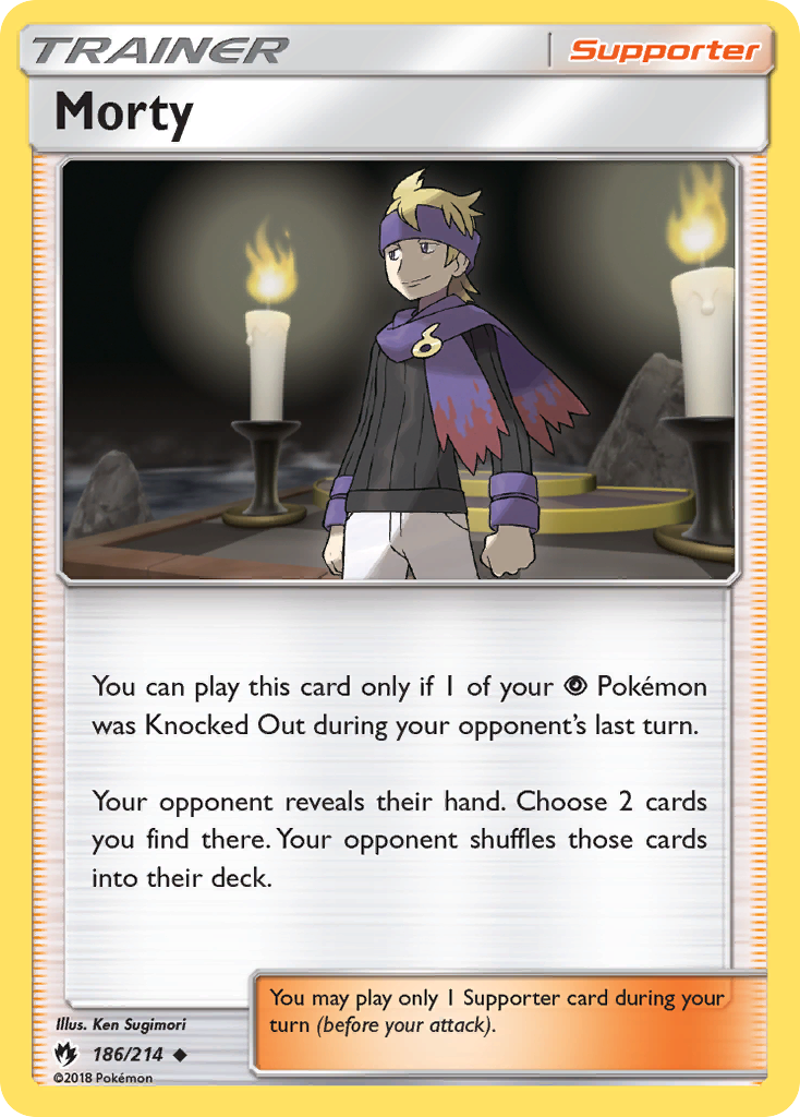 Morty - 186/214 - Lost Thunder SM8 - Uncommon