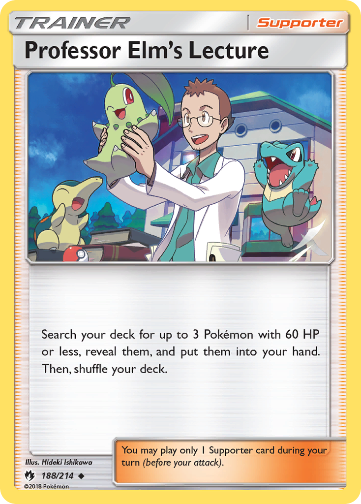 Professor Elm's Lecture - 188/214 - Lost Thunder SM8 - Uncommon