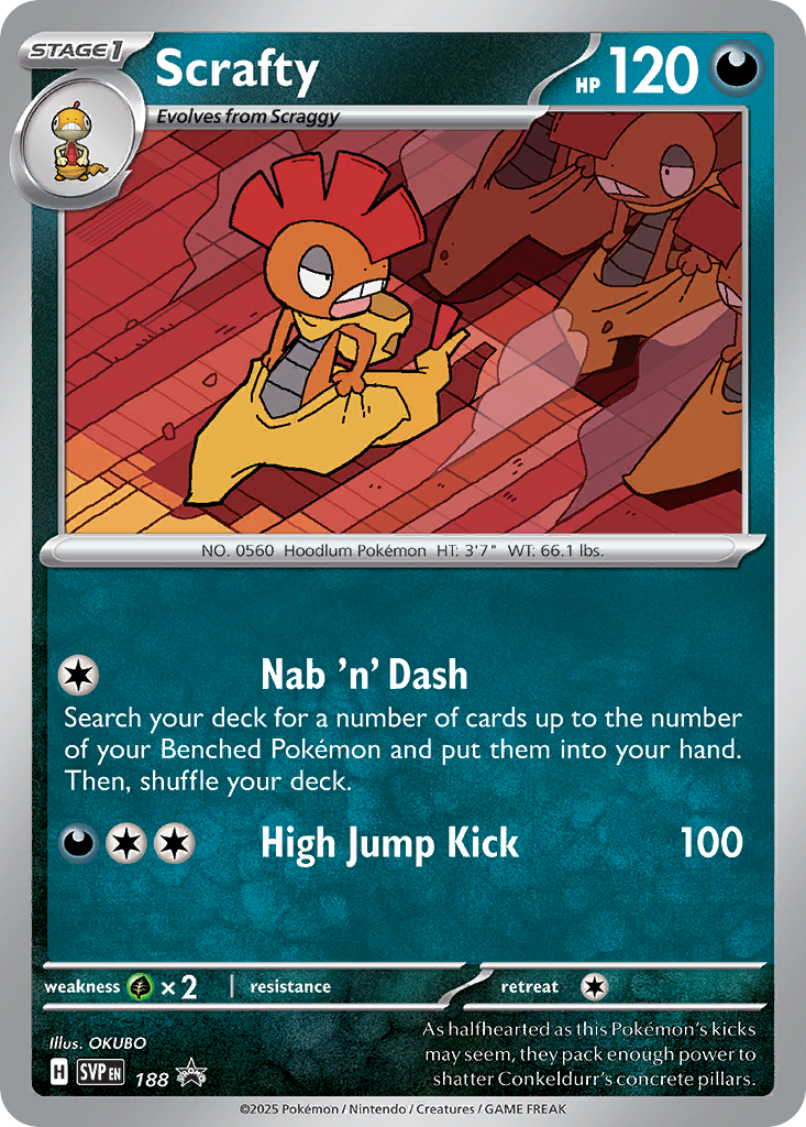 Scrafty - 188/150 - Scarlet & Violet Promos SVP - Promo