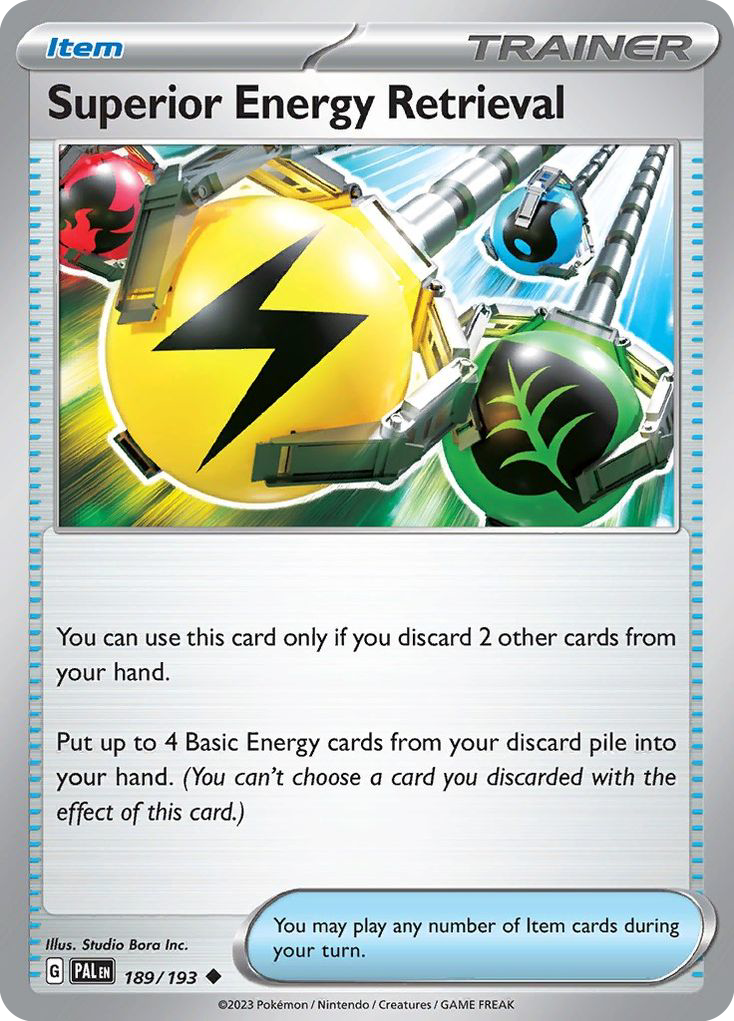 Carta Pokémon Superior Energy Retrieval de Paldea Evolved #189