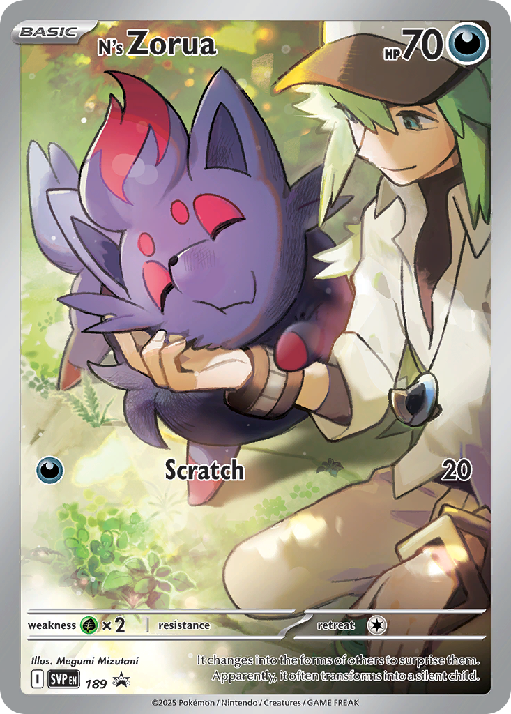 Carta Pokémon N's Zorua de Scarlet & Violet Promos #189