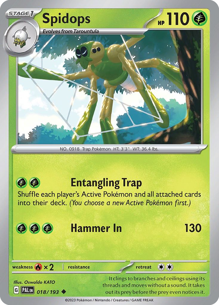 Spidops - 18/193 - Paldea Evolved SV2 - Uncommon