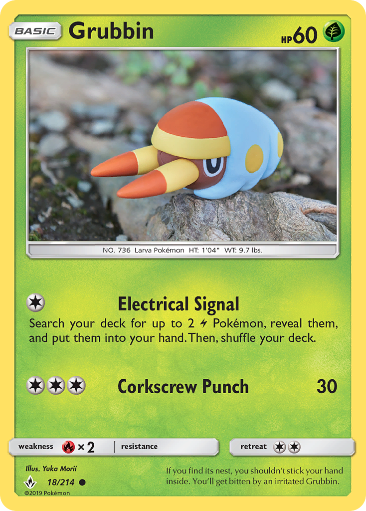 Grubbin - 18/214 - Unbroken Bonds SM10 - Common