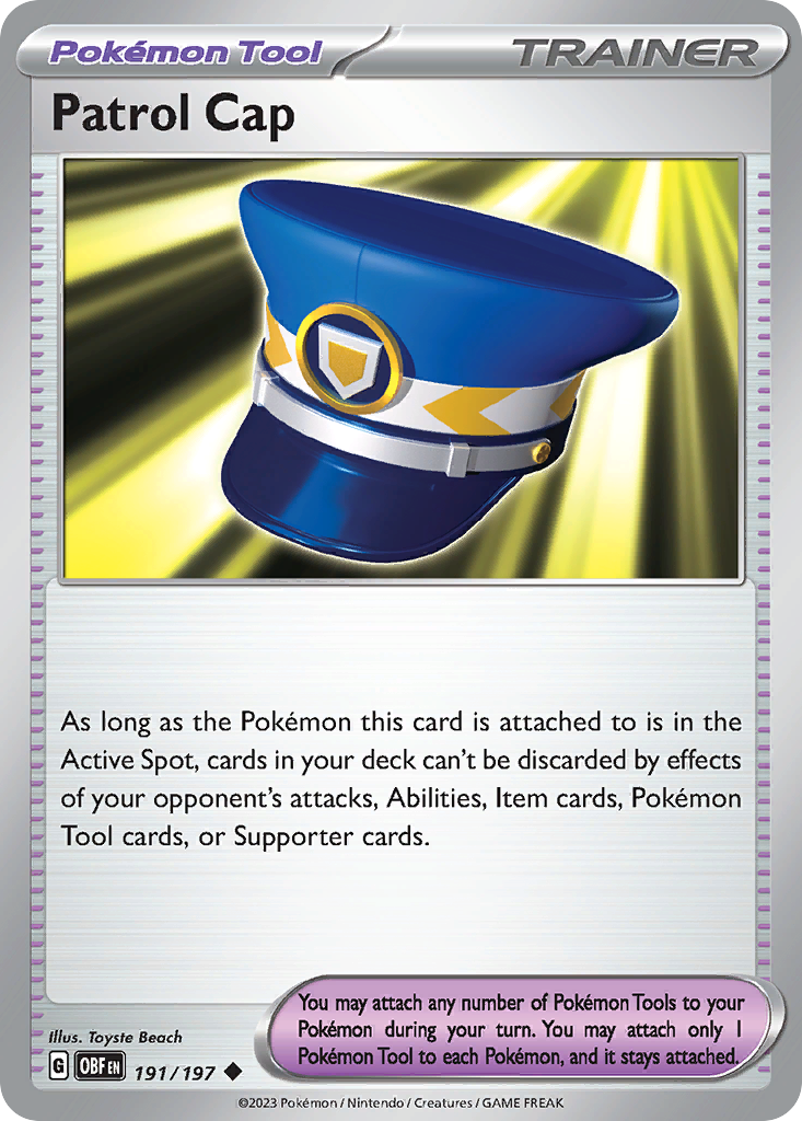 Patrol Cap - 191/197 - Obsidian Flames SV3 - Uncommon