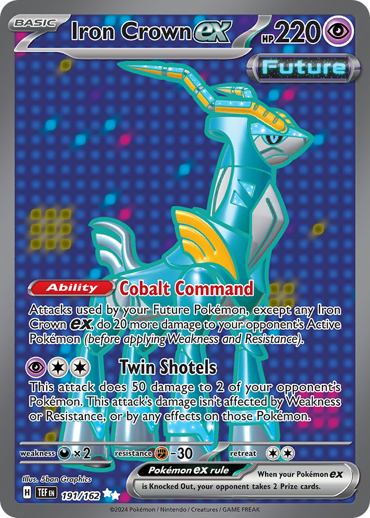 Iron Crown ex - 191/162 - Temporal Forces SV5 - Ultra Rare