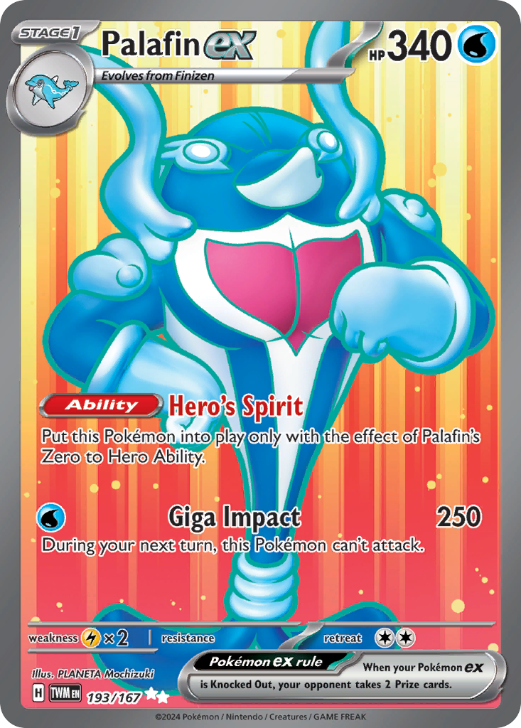 Palafin ex - 193/167 - Twilight Masquerade SV6 - Ultra Rare