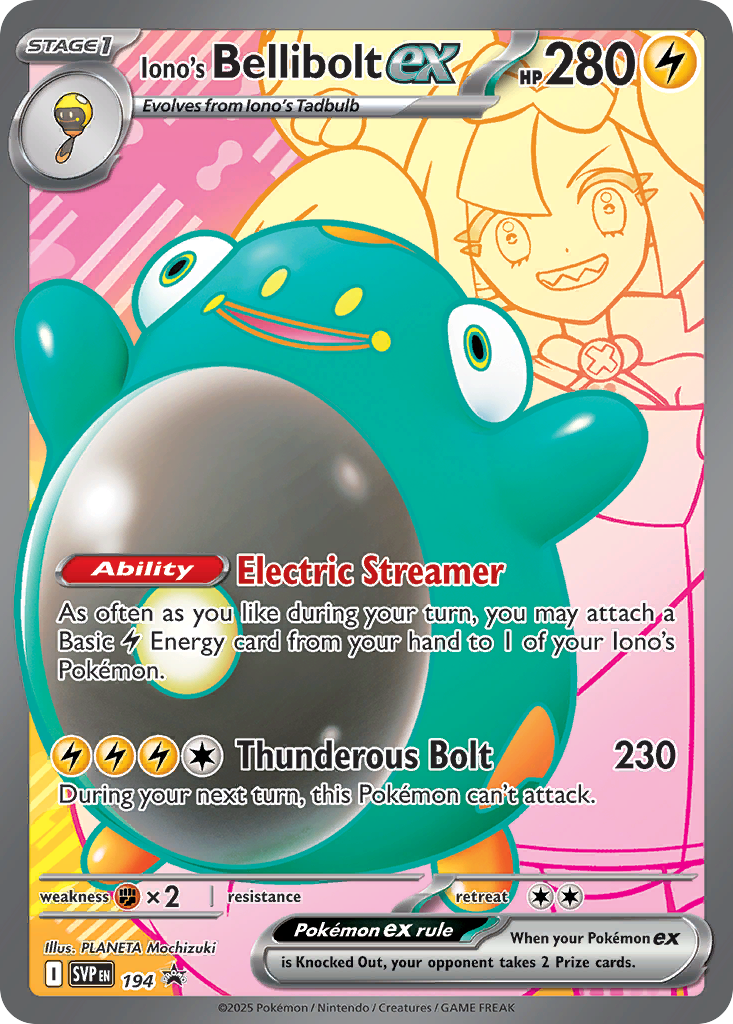 Iono's Bellibolt ex - 194/150 - Scarlet & Violet Promos SVP - Promo