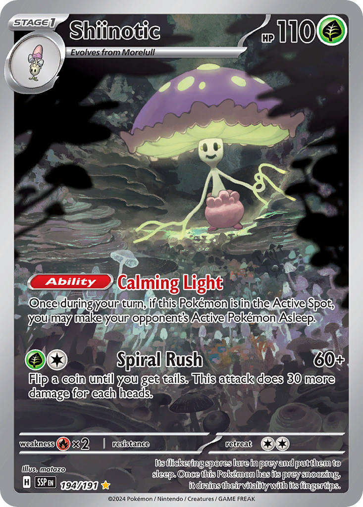 Shiinotic - 194/191 - Surging Sparks SV8 - Illustration Rare