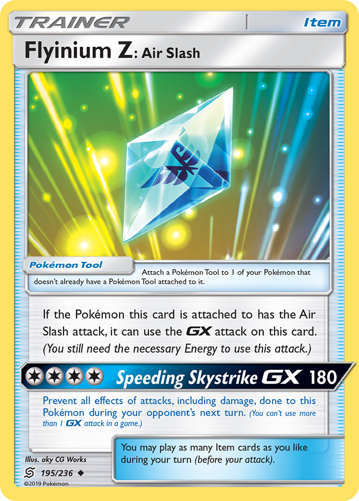 Flyinium Z: Air Slash - 195/236 - Unified Minds SM11 - Uncommon