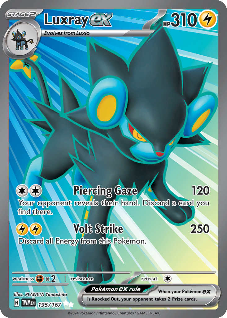 Luxray ex - 195/167 - Twilight Masquerade SV6 - Ultra Rare