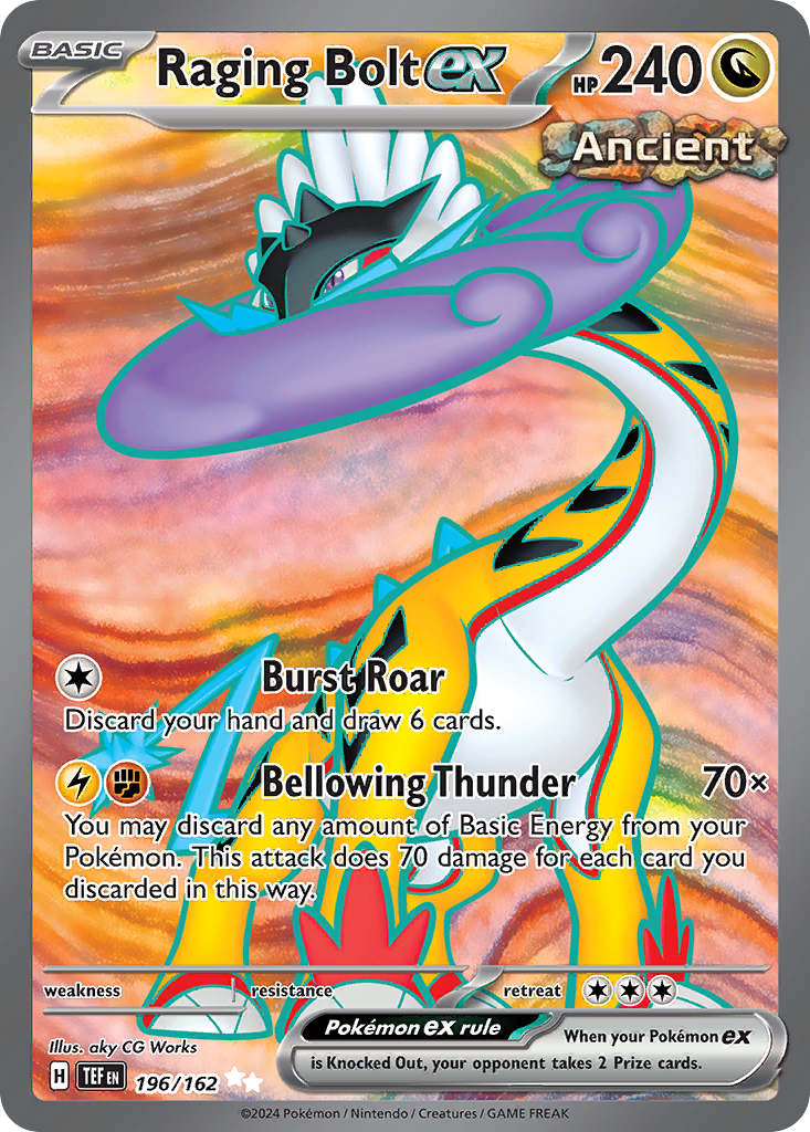 Raging Bolt ex - 196/162 - Temporal Forces SV5 - Ultra Rare