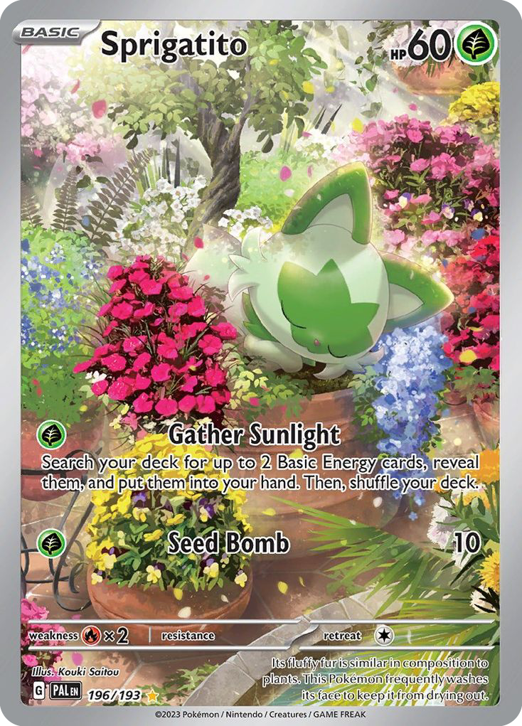 Sprigatito - 196/193 - Paldea Evolved SV2 - Illustration Rare