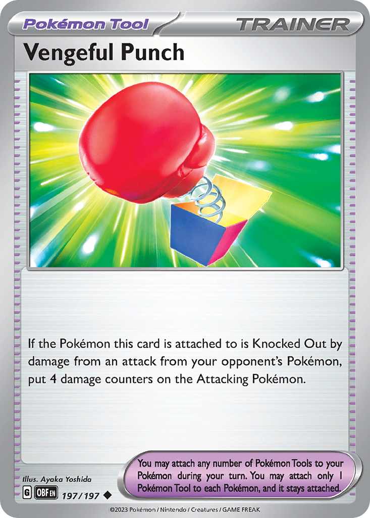 Vengeful Punch - 197/197 - Obsidian Flames SV3 - Uncommon