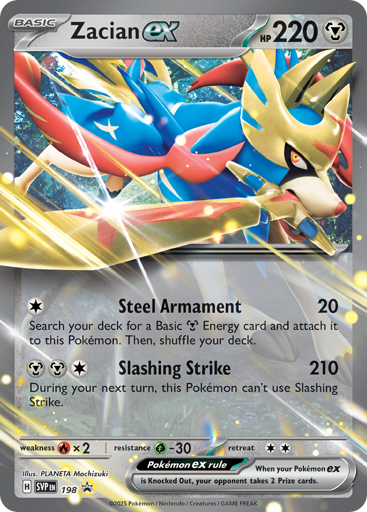 Zacian ex - 198/150 - Scarlet & Violet Promos SVP - Promo