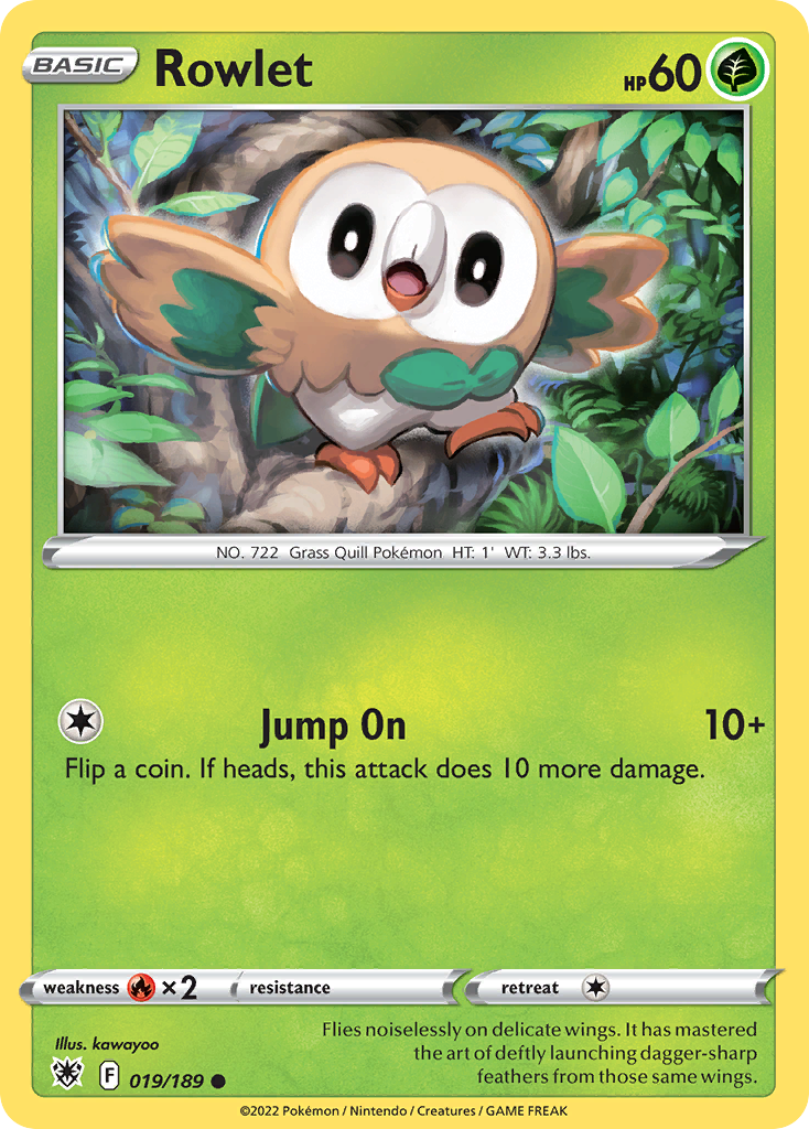 Rowlet - 19/189 - Astral Radiance SWSH10 - Common