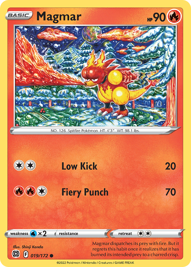 Magmar - 19/172 - Brilliant Stars SWSH9 - Common