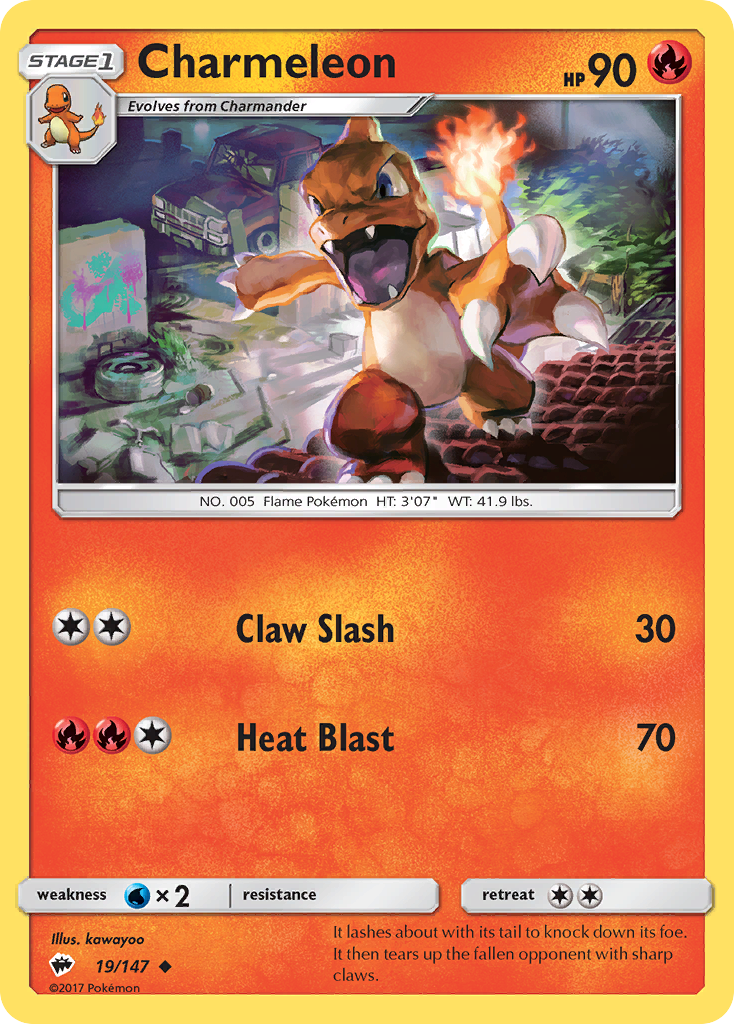 Charmeleon - 19/147 - Burning Shadows SM3 - Uncommon
