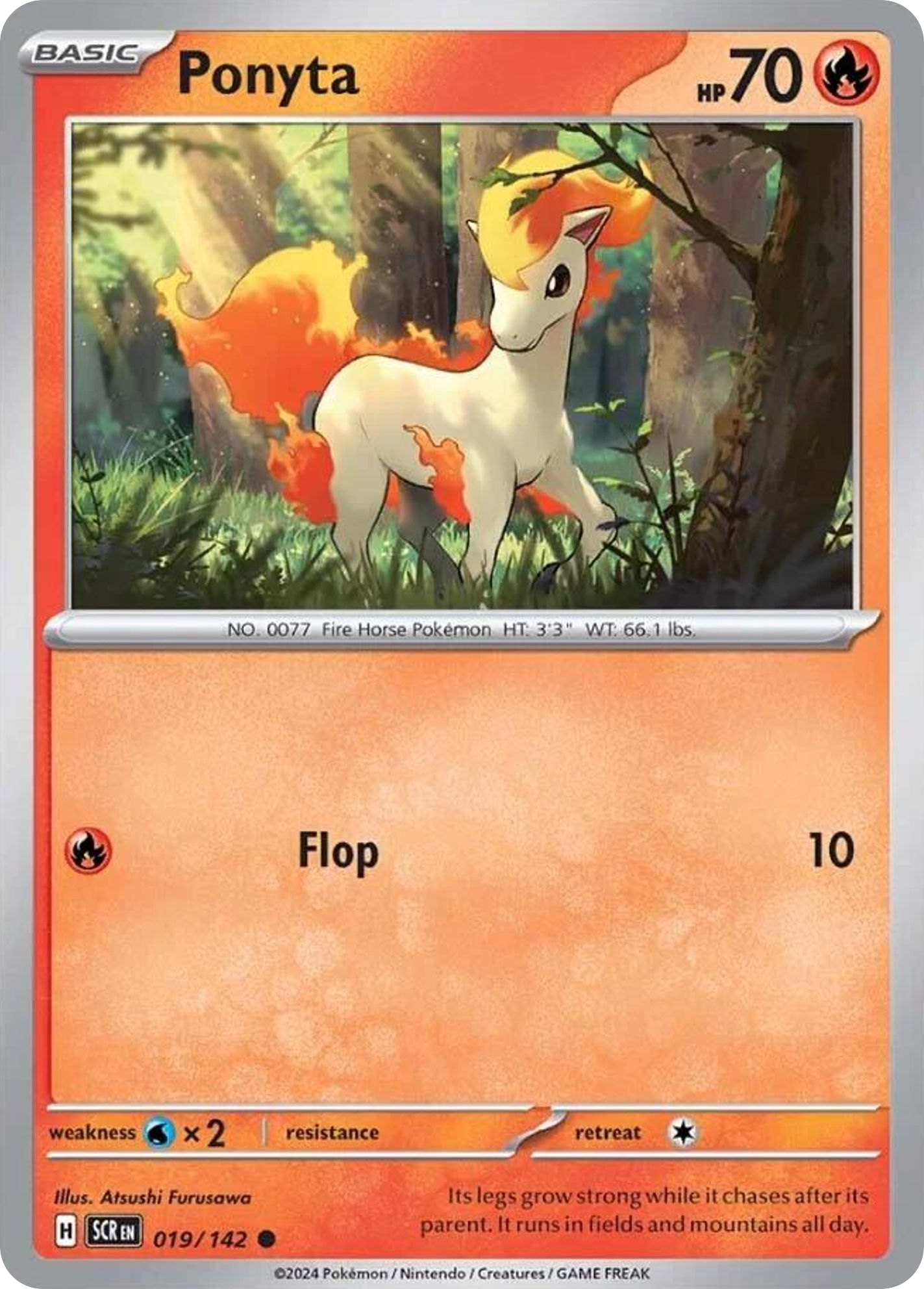 Ponyta - 19/142 - Stellar Crown SV7 - Common